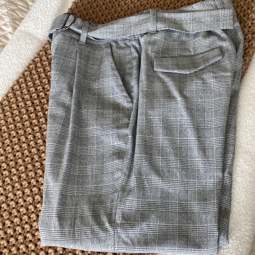 Women’s High Waisted Ankle Pants; A New Day; Size 12; Grey, black and white